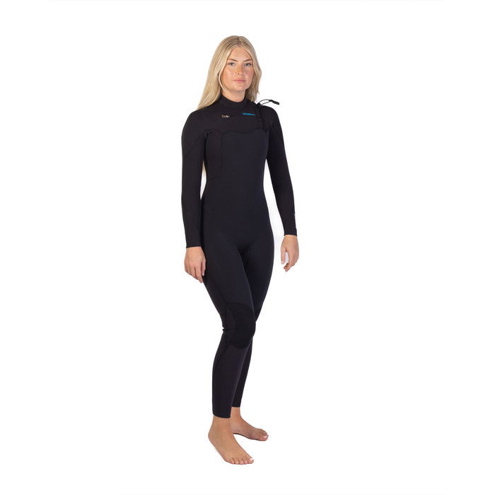 2024 Gul Womens Flexor Recore 3/2mm GBS Chest Zip Wetsuit FX1215/C2 - Black / Recore